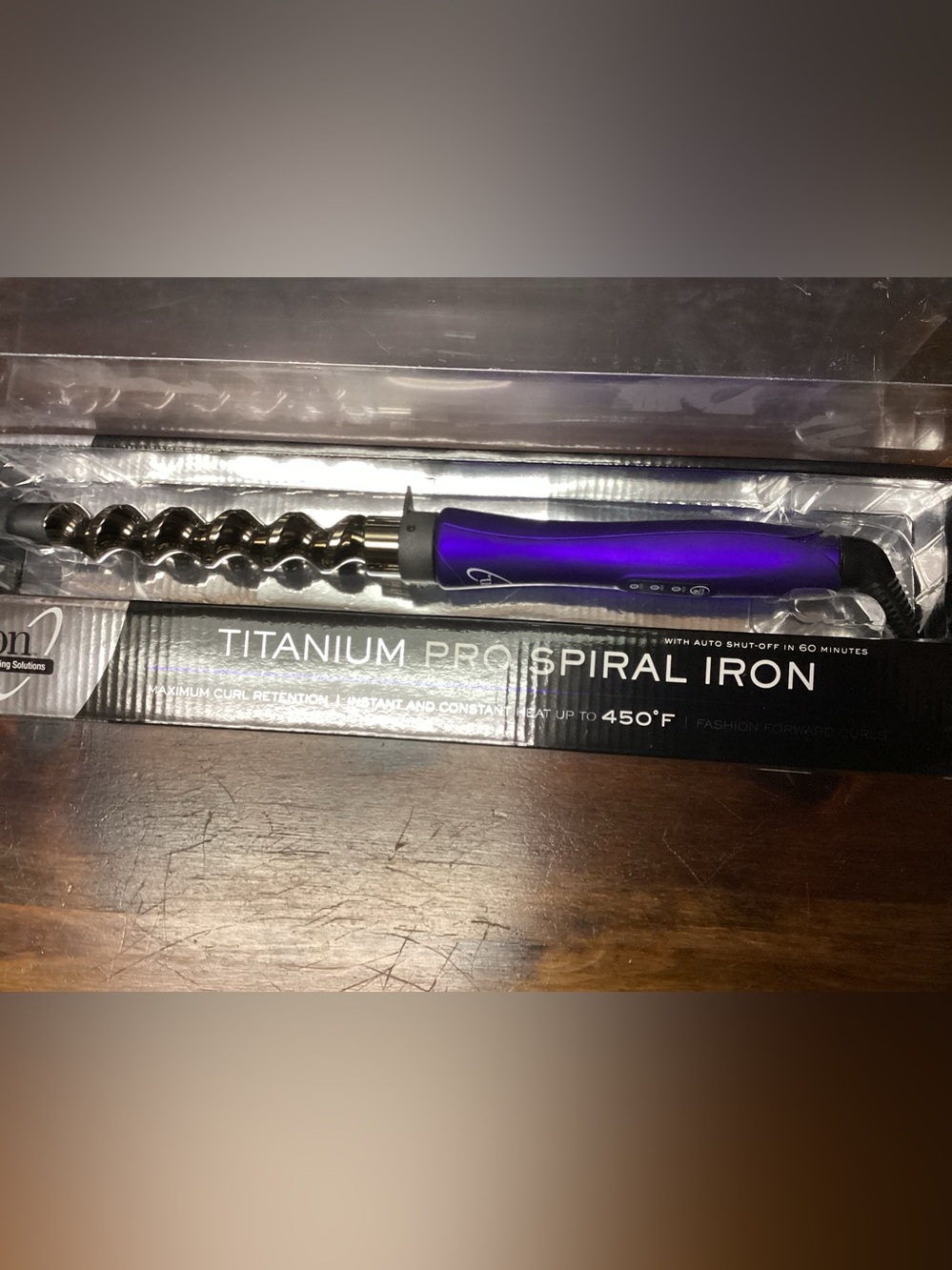Ion Titanium Pro Spiral Curling Iron Barely Used